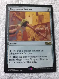 mtg - magistrates scepter - Core Set 2019 R 238 - Image 1