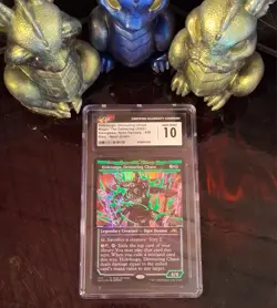 ✨Hidetsugu Devouring Chaos Neon Green Kamigawa: Neon Dynasty Foil CGC / PSA 10 - Image 4