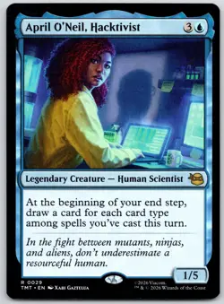 April O'Neil, Hacktivist 0029 Teenage Mutant Ninja Turtles MTG NM - Image 1