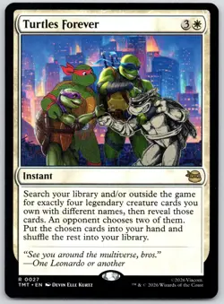 Turtles Forever 0027 Rare Teenage Mutant Ninja Turtles MTG NM - Image 1