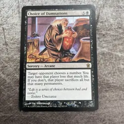 Choice of Damnations - Saviors of Kamigawa - MTG Magic the Gathering - MP - Image 1