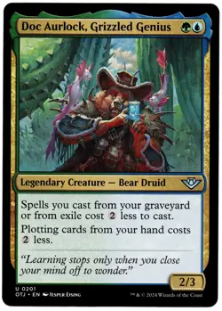 Doc Aurlock, Grizzled Genius #0201 (OTJ) Outlaws of Thunder Junction MTG - Image 1