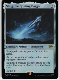 FOIL STING, THE GLINTING DAGGER 250 R NEAR MINT - Image 1