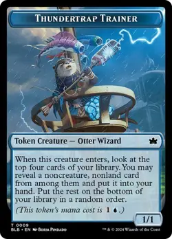 Thundertrap Trainer Token - NM - Bloomburrow BLB MTG - Image 1