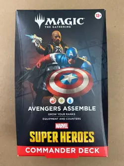 MAGIC: THE GATHERING - MARVEL SUPERHEROES AVENGERS ASSEMBLE COMMANDER DECK NEW - Image 1