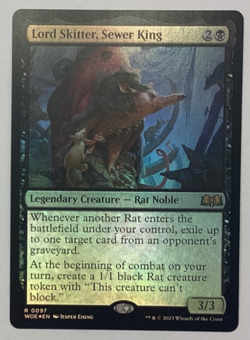 MTG Foil Wilds of Eldraine WOE Lord Skitter, Sewer King MINT (SELECT) - Image 1
