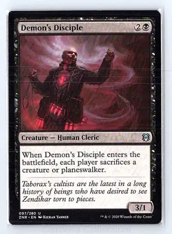Demon's Disciple Lightly Played - Zendikar Rising 97 Magic: The Gathering - Image 1