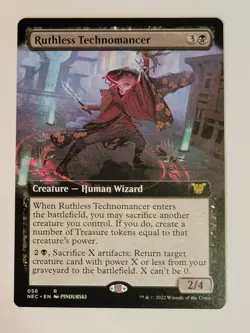 Ruthless Technomancer -Extended Art- Kamigawa: Neon Dynasty NEO NEC 56 mtg NM/M - Image 1