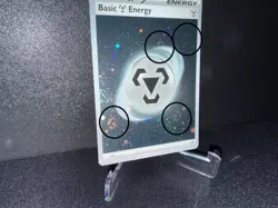 2023 Pokemon Basic Metal Energy 008 SVE 151 Cosmos Holo FOUR SWIRL Card NM+ - Image 2