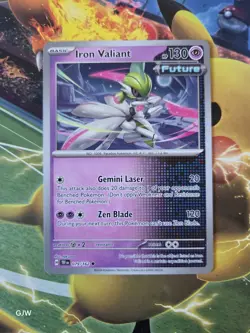 Pokemon TCG Iron Valiant 079/162 Sv05: Temporal Forces Cosmos Regular CCG Card - Image 1