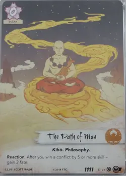 Legend of the Five Rings Card Game Extended Art The Path of Man Promo Card - Image 1