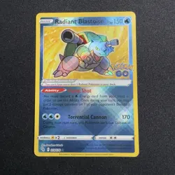 Radiant Blastoise 018/078 - Pokemon GO (PGO) - NM - Image 1
