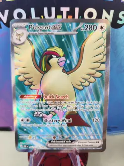 Pidgeot ex 217/197 Obsidian Flames Full Art Ultra Rare Holo Pokemon TCG 2023 NM - Image 1
