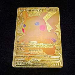 Pikachu VMAX 188/185 Gold Foil Pokemon TCG Card English HP 310 Atk 200 - Image 1