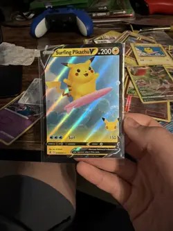 Pokemon Celebrations Surfing Pikachu V #008/025 - Image 1