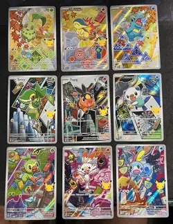 Pokemon First Partner Illustration Collection Series 2 Promo Full 9 Card set - Image 1