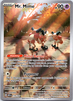 Mr. Mime 179/165 Illustration Rare - Pokemon 151 - NM - Image 1
