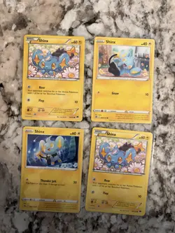 Pokemon TCG Shinx Lot of 4 Near Mint English Cards Regular - Image 1