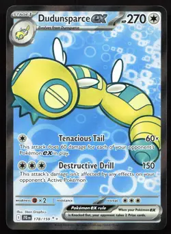 Dudunsparce ex 178/159 NM Journey Together Ultra Rare Pokemon - Image 1