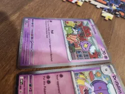 Drifloon 005 + Drifblim 006 Cosmos Holos Mega Evolution Promo Pokemon Cards NM - Image 4