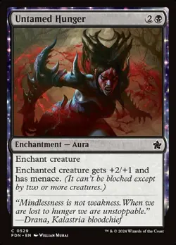 Untamed Hunger Light Play, English Magic the Gathering MTG Foundations - Image 1