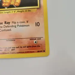 Vulpix 68/102 Base Set Unlimited Vintage WOTC Pokemon Card NM-LP - Image 3