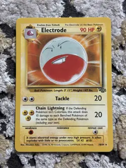 Electrode 18/64 Jungle Set Rare Non-Holo Pokemon Card LP/NM - Image 1