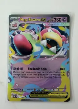 Pokemon Mega Slowbro ex 031/084 Double Rare Pitch Black Holo NM Card - Image 1