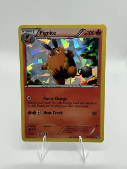 2011 Pokemon PIGNITE Black & White CRACKED ICE HOLO Base Set PROMO Card 17/114 - Image 1