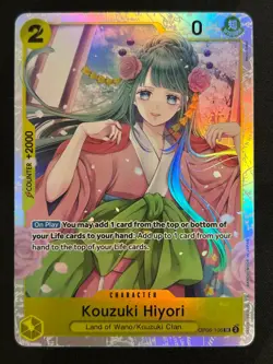 2024 One Piece Card Game Kouzuki Hiyori Holo SR OP06-106 - Image 1