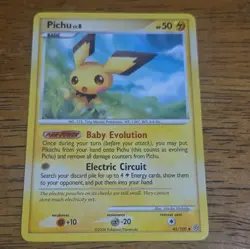 Pichu 45/100 Stormfront Set Uncommon Non Holo Vintage 2008 Pokemon TCG Card LP - Image 1