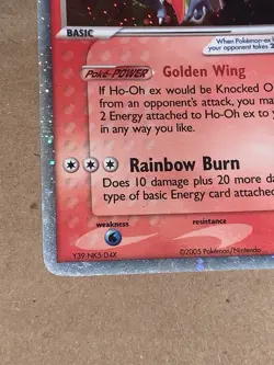 Rare 2005 Pokemon HO-OH Ex 104/115 Trading Card - Image 5