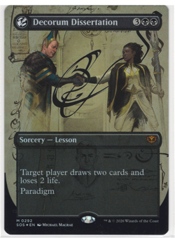 MTG Decorum Dissertation Secrets of Strixhaven SOS #292 M Foil NM HOT! - Image 1