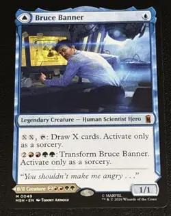 MTG Marvel Super Heroes Bruce Banner 0049 Mythic - Image 1