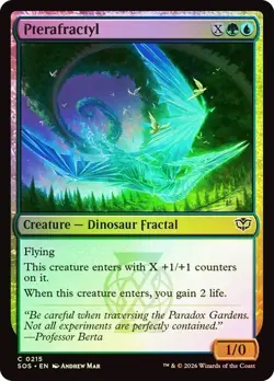 NM Foil Pterafractyl, MTG, Secrets of Strixhaven, Magic the Gathering, 215 - Image 1