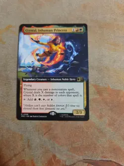 Crystal, Inhuman Princess Extended Art Commander Marvel's Super Heroes MTG NM - Image 1