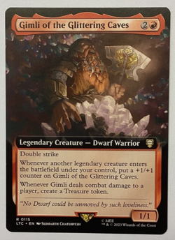 MTG LOTR extended Gimli of the Glittering Caves LTC 115 - Image 1