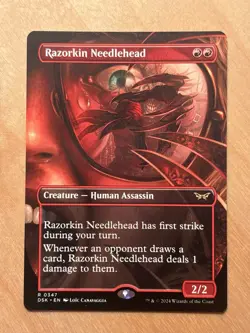 MTG Magic the Gathering Razorkin Needlehead Borderless Duskmourn NM - Image 1