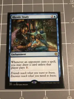 Rhystic Study Jumpstart 2022 Enchantment Rare Blue Regular English - Image 1