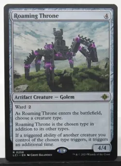 MTG Roaming Throne Regular Rare The Lost Caverns of Ixalan NM - Image 1