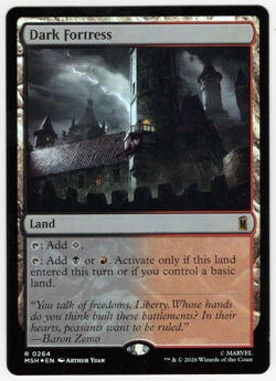 Dark Fortress 0264 (FOIL) Marvel Super Heroes (MSH) MTG NM/M - Image 1