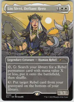 Lin Sivvi, Defiant Hero R Secret Lair Countdown Kit 2000 LP - Image 1