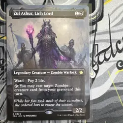 Wizards of the Coast MTG Zul Ashur, Lich Lord #0326 Borderless Rare Eng - Image 1