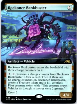 Reckoner Bankbuster (Extended Art) (Foil) Kamigawa: Neon Dynasty, 499 NM - Image 1
