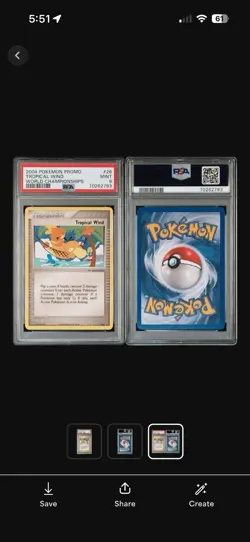 2004 Pokemon Tropical Wind #26 World Championships Promo - PSA 9 - Image 5