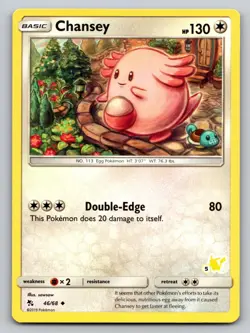 Chansey - 46/68 (#47 Pikachu Stamped) 046/068 Promo Battle Academy Pokemon NM - Image 1