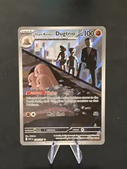 Team Rocket's Dugtrio 239/217 Illustration Rare Ascended Heroes Pokemon Holo NM - Image 1
