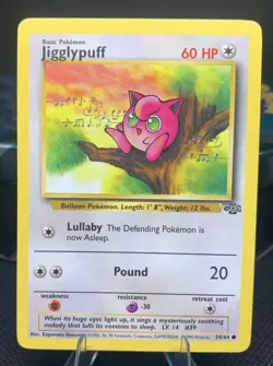 Jigglypuff 1st Edition Pokemon Common Jungle 54/64 LP - Image 1