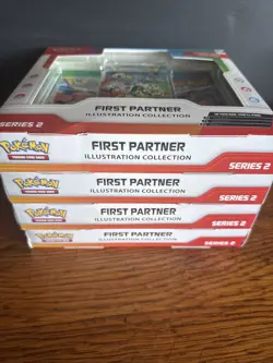 Pokemon First Partner Illustration Collection Series 2 Boxes Lot Of 4 Sealed - Image 4