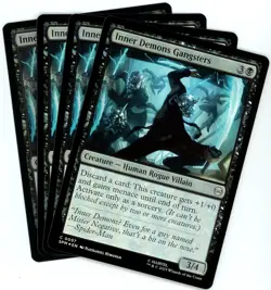 x4 Inner Demons Gangsters (Foil) - 0057 - Marvel's Spider-Man - MTG - SHIPS NOW - Image 1